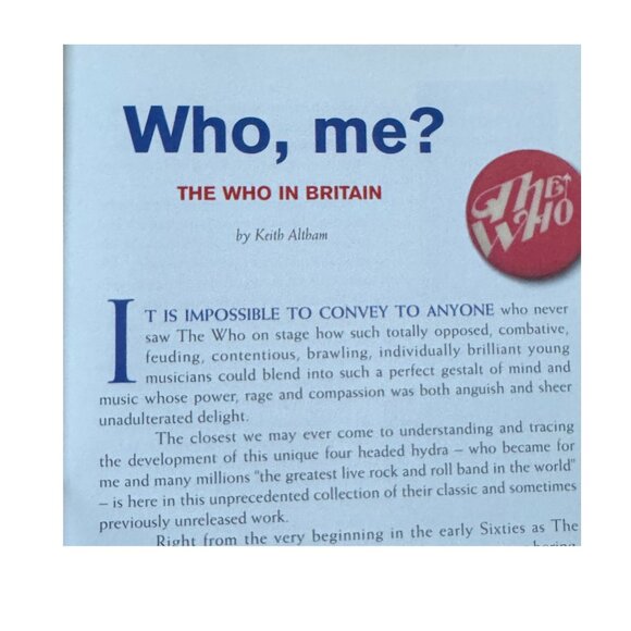 The Who Thirty Years of Maximum R&B Booklet MCA Records Paperback 1994 - Picture 7 of 8